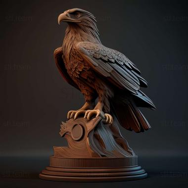 3D model eagle on the small pedestal (STL)